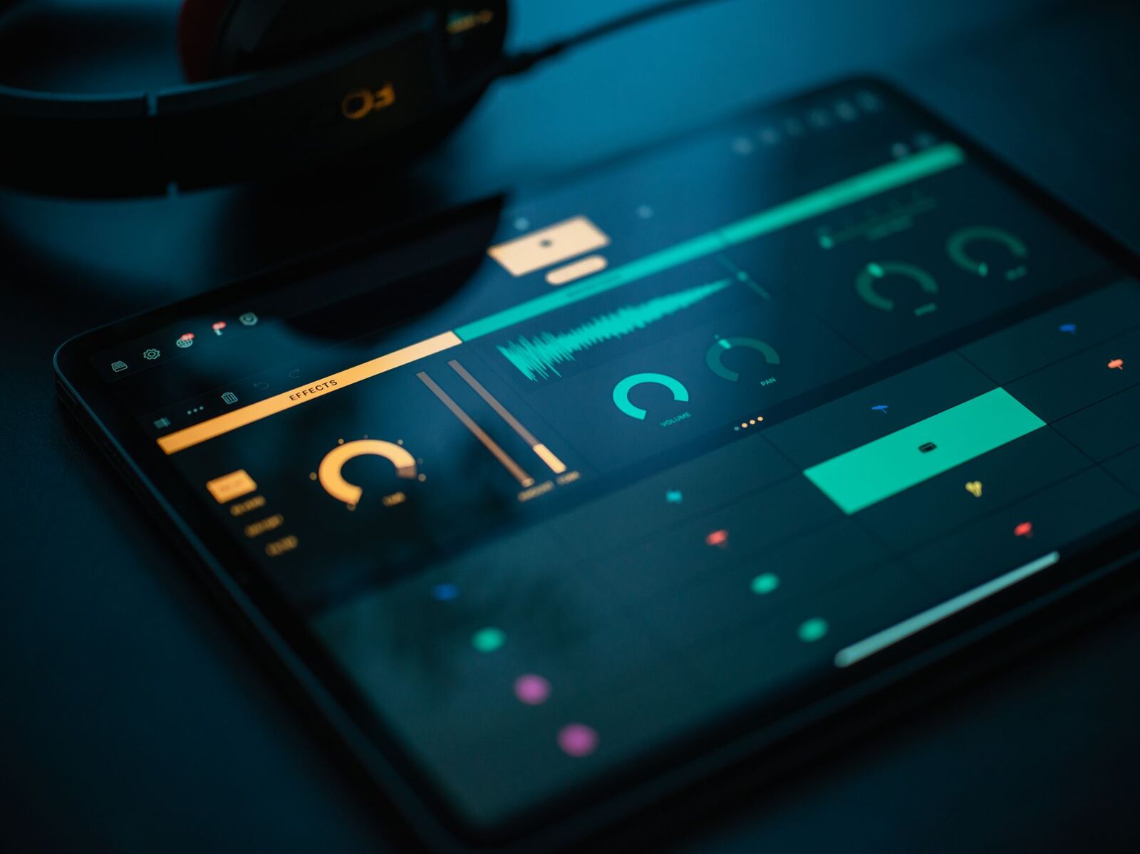 Sonirax music streaming app on a tablet